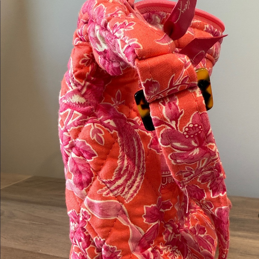 Vera Bradley Pink Floral Quilted Shoulder Bag - Picture 4 of 5